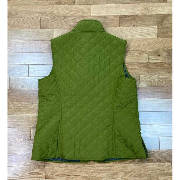 *J Jill Quilted Vest Womens Small Petite Green Snap Closure Pockets Casual Soft - Picture 4 of 6